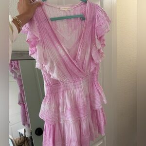 Loveshack fancy pink dress